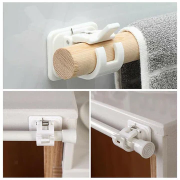 Easy Fit Curtain Rod Brackets