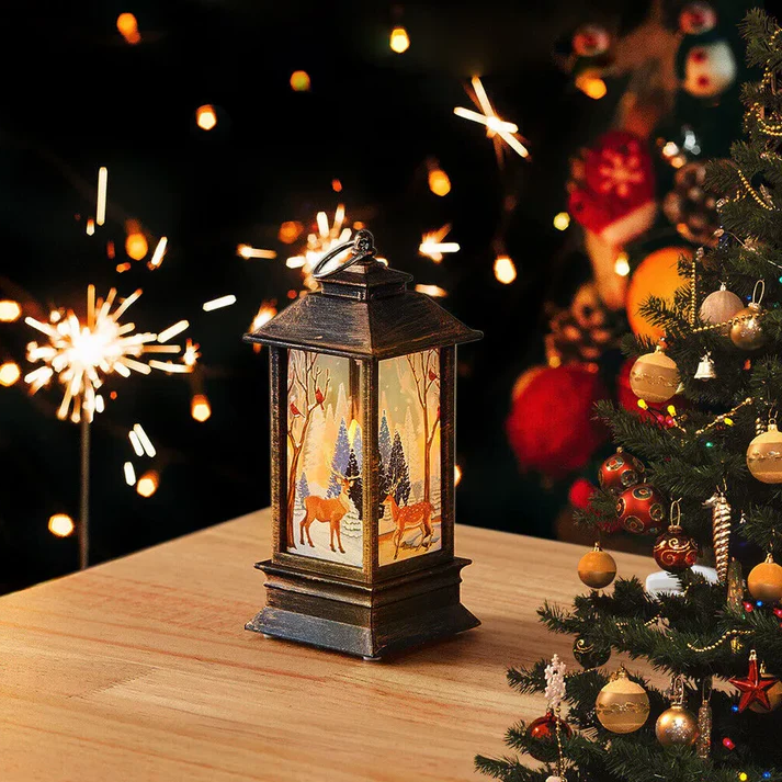 Festive Holiday Hanging Lamp Decor