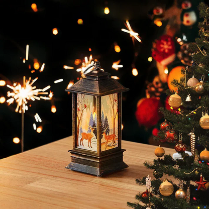 Festive Holiday Hanging Lamp Decor