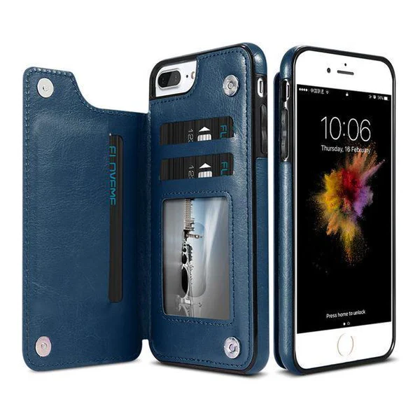 Premium Genuine Leather iPhone Wallet Cover