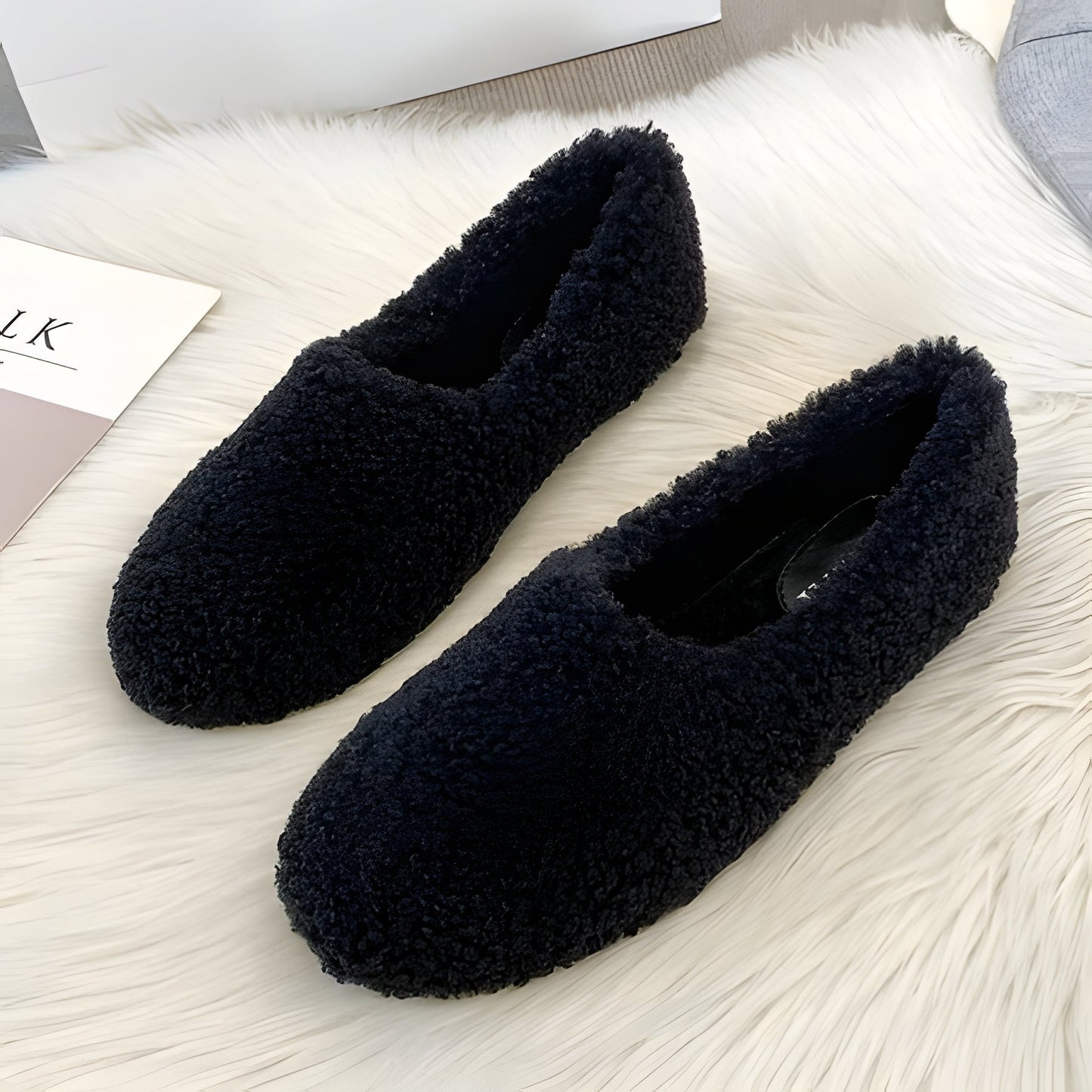 Warm Fuzzy Sheepskin Women's Winter Slippers