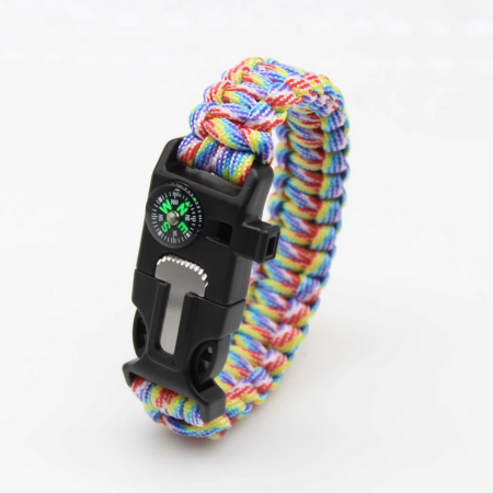 Tactical Survival Paracord Bracelet with Fire Starter