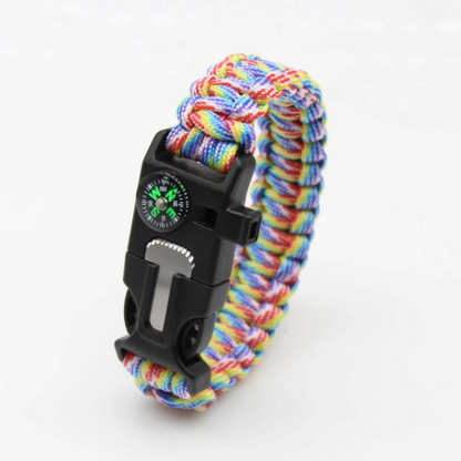 Tactical Survival Paracord Bracelet with Fire Starter