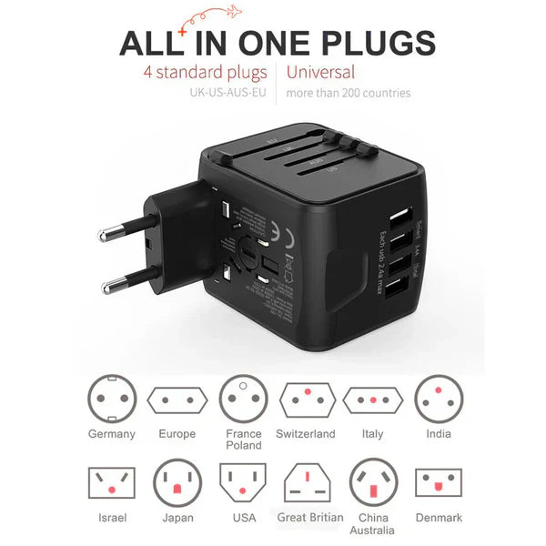 Universal Worldwide Travel Plug Adapter