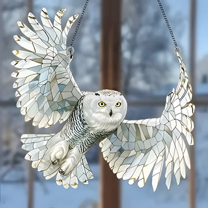 Vibrant Bird Glass Window Decor