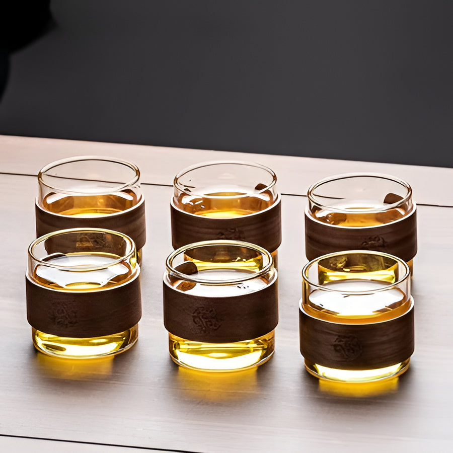 Stylish 20oz Glass Teapot and Cup Set for Home Brew