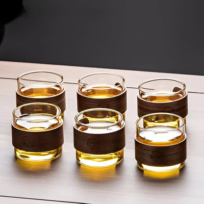 Stylish 20oz Glass Teapot and Cup Set for Home Brew