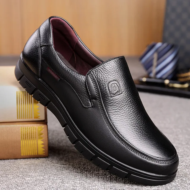Authentic Leather Mens Comfort Shoes