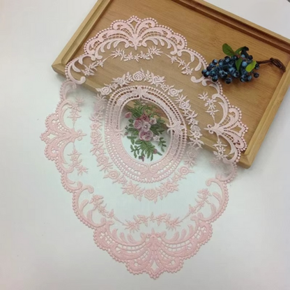 Beautiful Floral Round Tablecloth with Napkins and Coasters