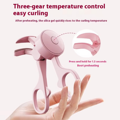 Easy Use Heated Eyelash Curler for Long Lasting Curls