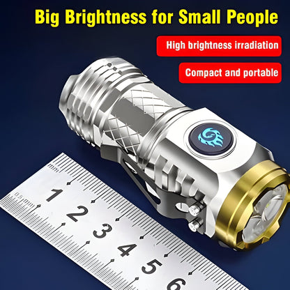 Compact Triple LED Super Bright Pocket Flashlight
