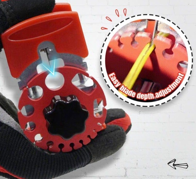 Portable Wire Stripper Tool Kit with 10 Extra Blades