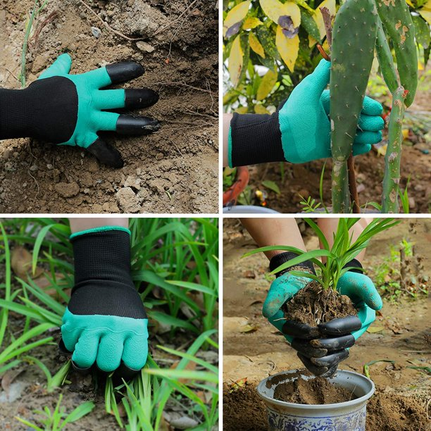 Gardening Gloves with Built-in Claws