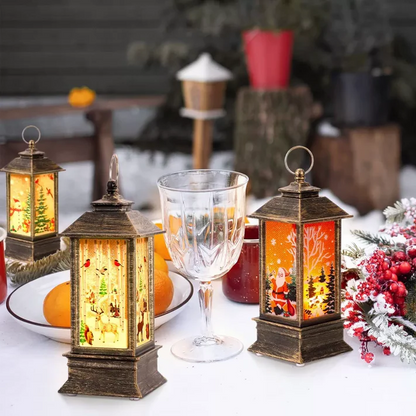 Festive Holiday Hanging Lamp Decor