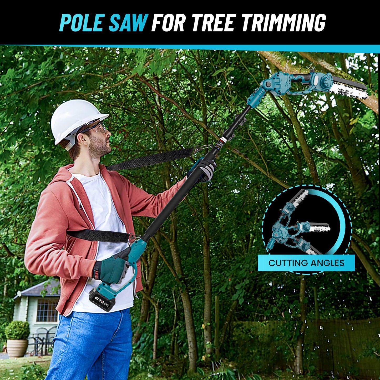 Portable Electric Chainsaw Pole Pruner