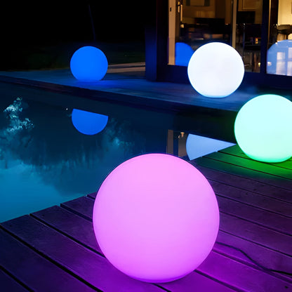 Waterproof Solar Globe Lamp - 16 Color LED Outdoor Light