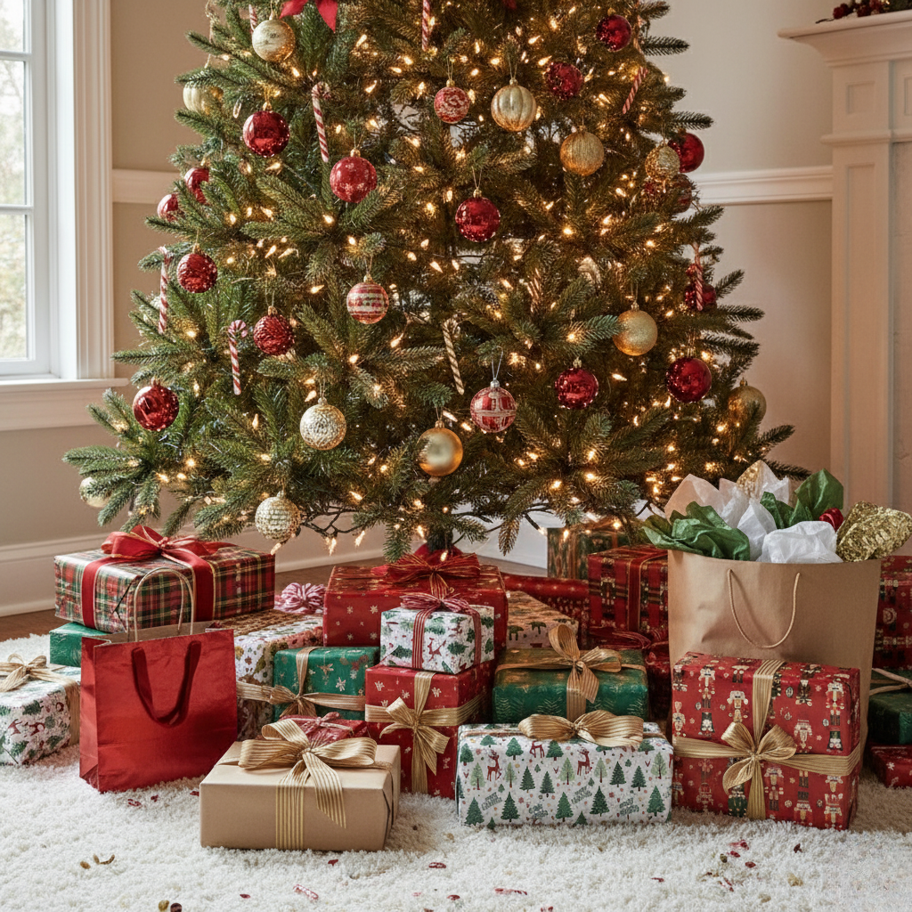 Luxury Holiday Gift Wrap and Packaging Kit