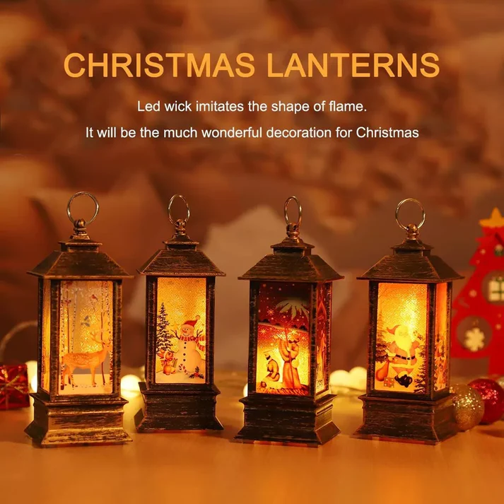 Festive Holiday Hanging Lamp Decor
