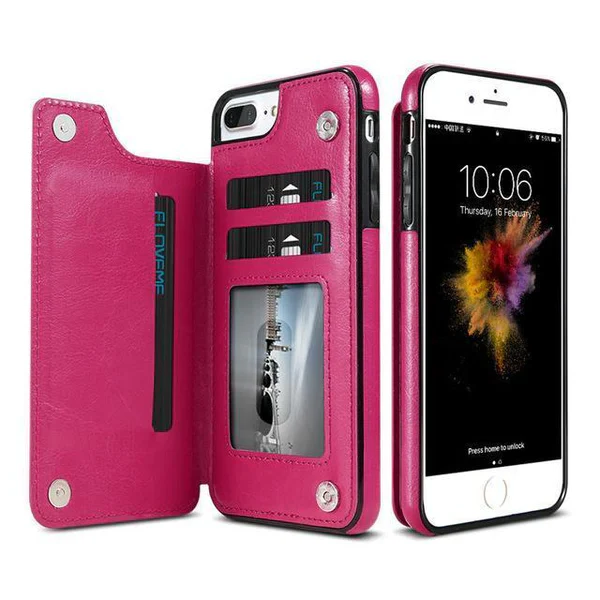 Premium Genuine Leather iPhone Wallet Cover