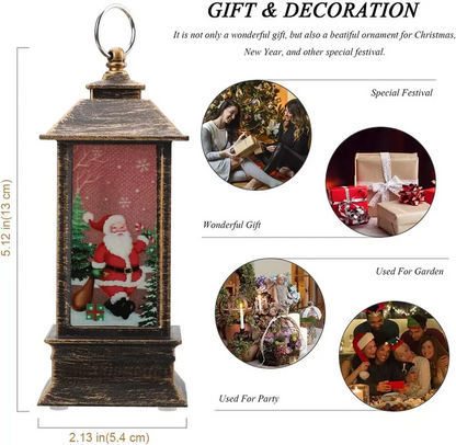 Festive Holiday Hanging Lamp Decor