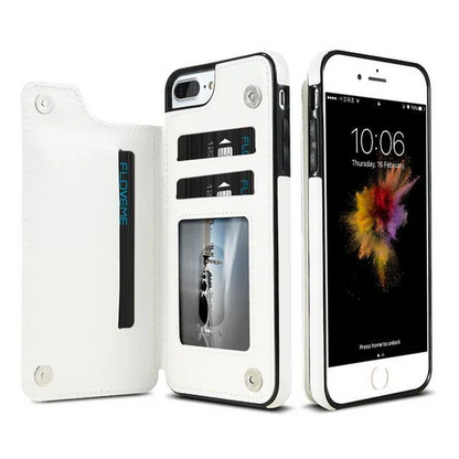 Premium Genuine Leather iPhone Wallet Cover