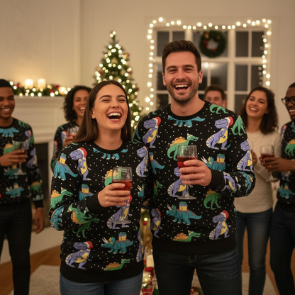 Festive 3D Xmas Tree Graphic Sweatshirt