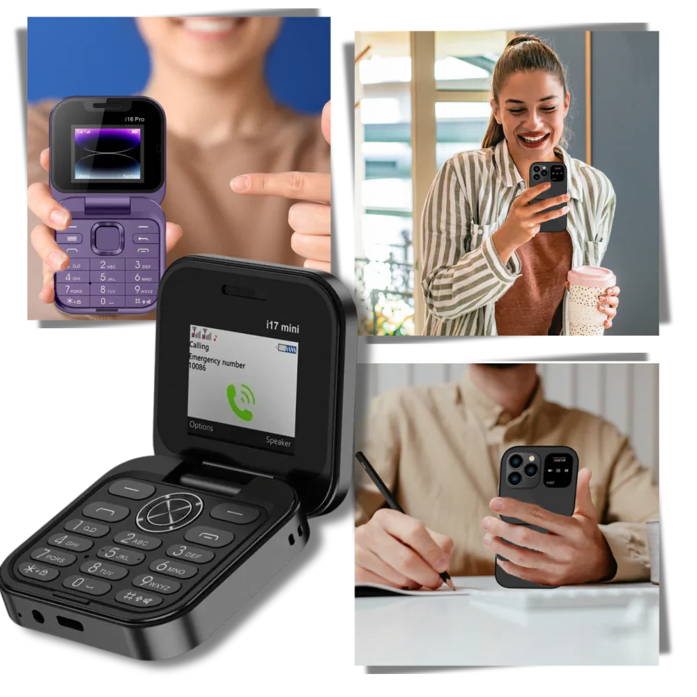 Compact Dual Sim Flip Mobile Phone