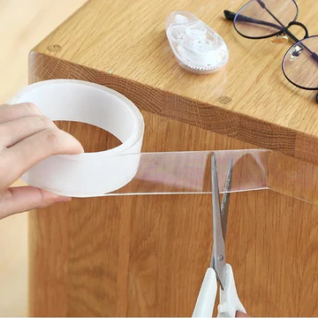 Clear Double Sided Adhesive Removable Home Mounting Tape