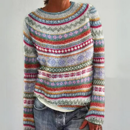 Cozy Holiday Crew Neck Sweater - Hehif