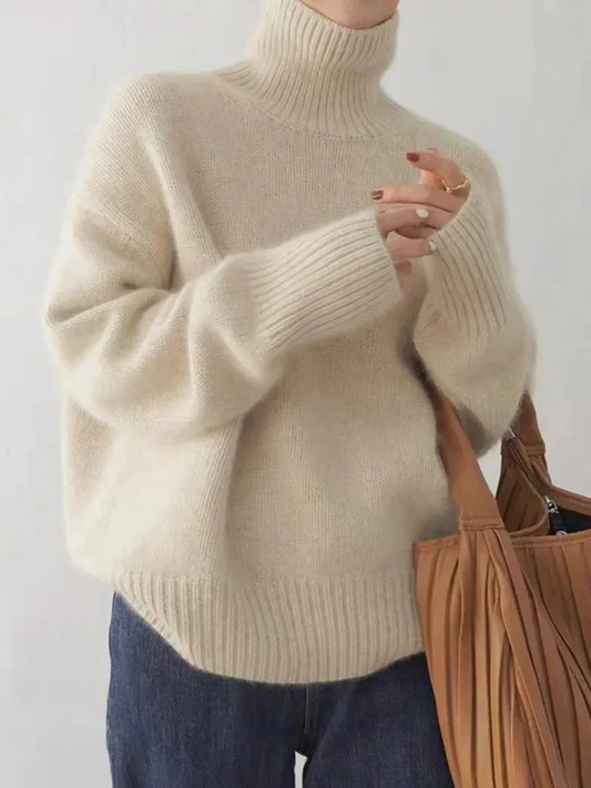 Classic Crew Neck Pullover Sweater - Hehif