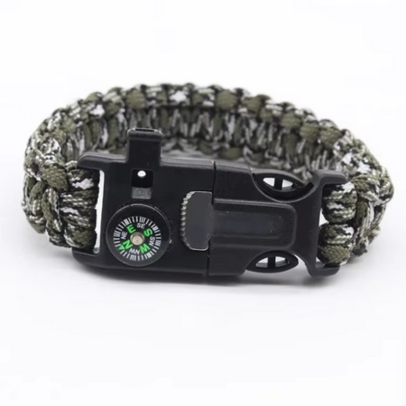 Tactical Survival Paracord Bracelet with Fire Starter