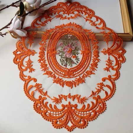 Beautiful Floral Round Tablecloth with Napkins and Coasters