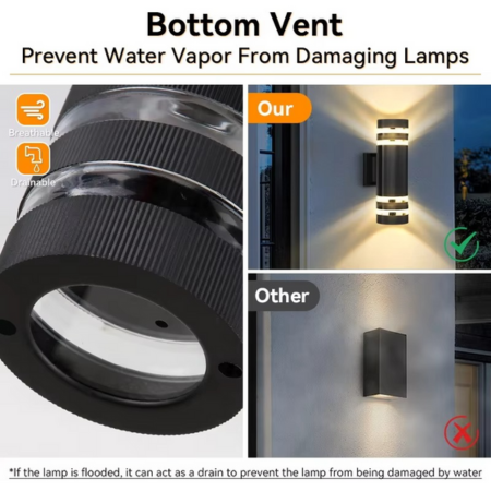 Stylish Exterior LED Porch Light for Home Entrance