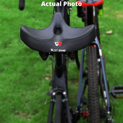 Plush Padded Bike Seat with Durable Water Resistant Cover