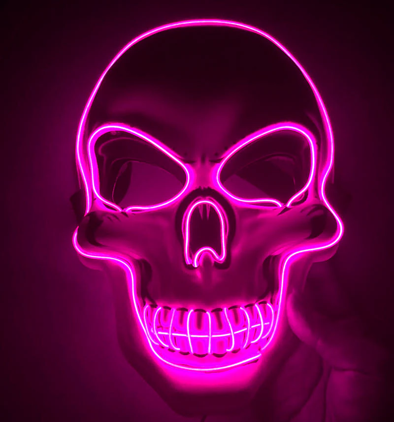 Spooky Glow in the Dark Skeleton Face Mask