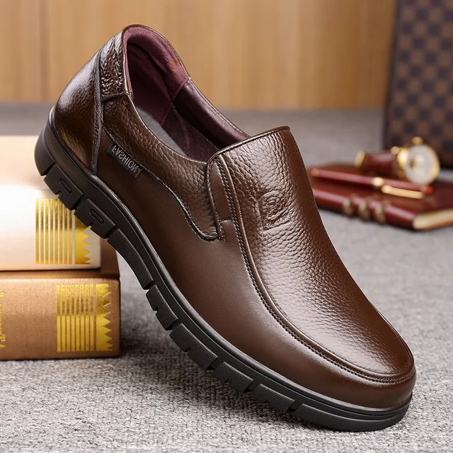 Authentic Leather Mens Comfort Shoes