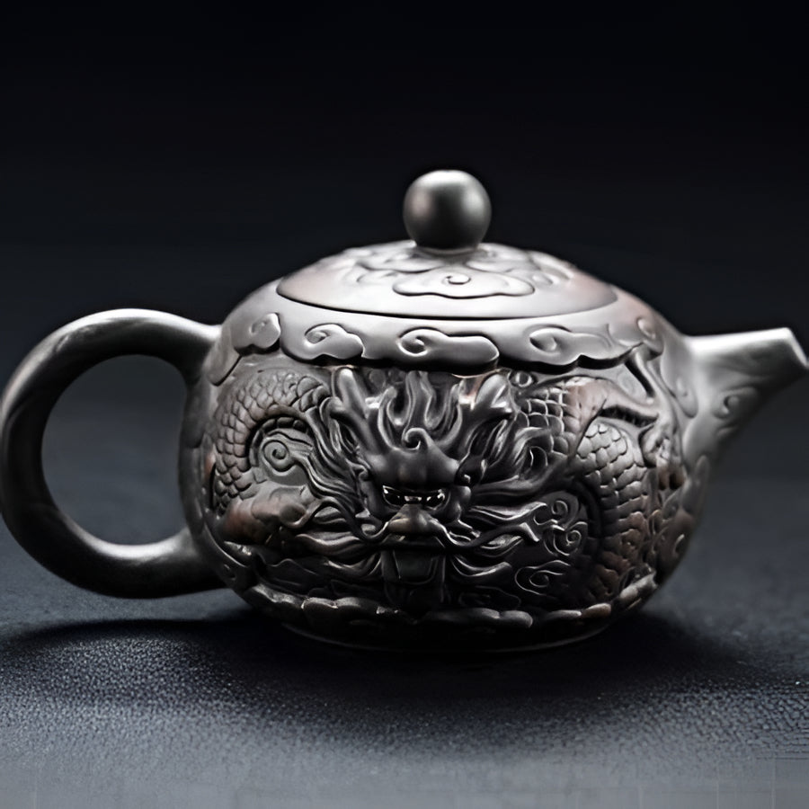 Unique Ceramic Dragon Tea Infuser Teapot Set