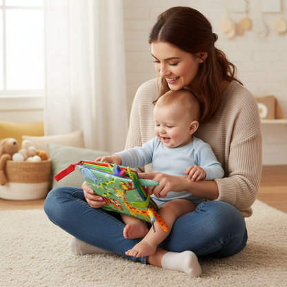 Cute Interactive Baby Book with Sounds and Textures