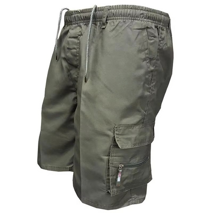 Comfortable Mens Relaxed Fit Cargo Shorts with Extra Pockets