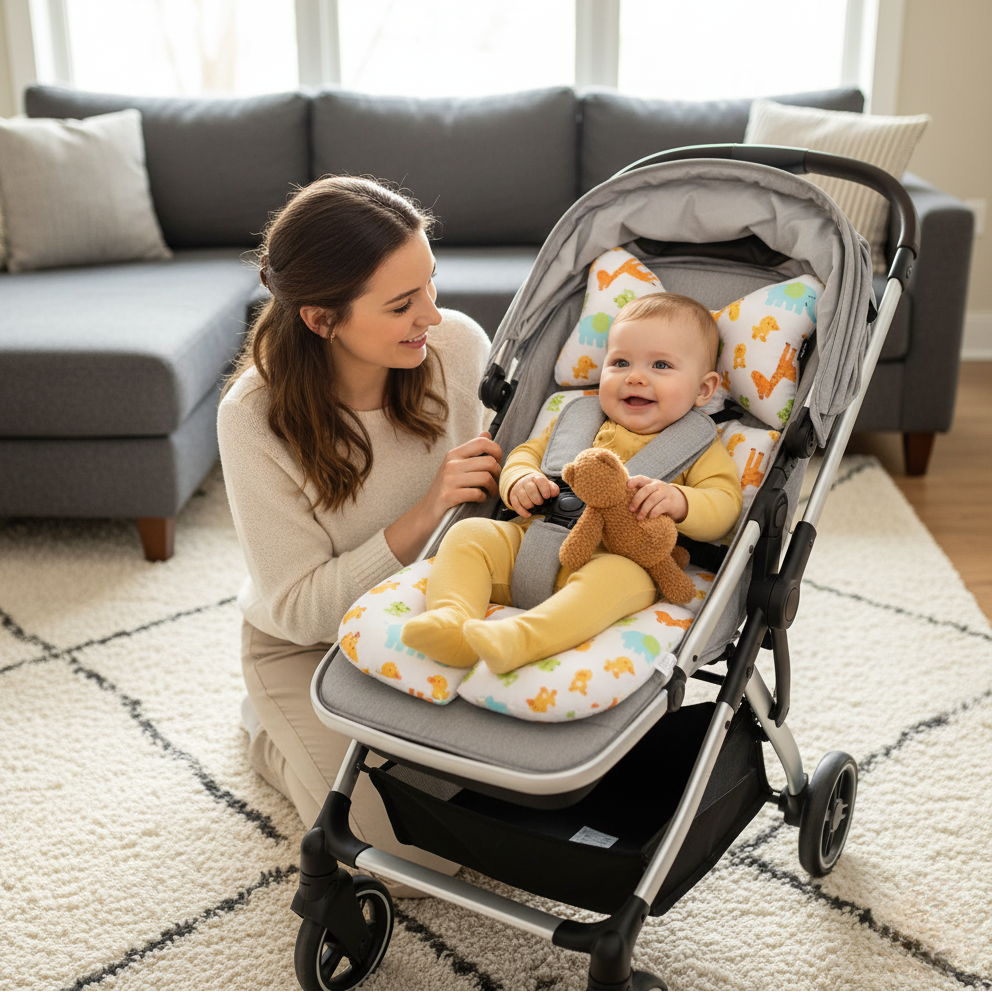 Comfortable Baby Support Cushion for Strollers and Cars