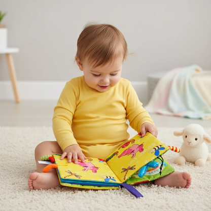 Cute Interactive Baby Book with Sounds and Textures