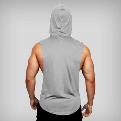 Men's Breathable Athletic Hooded Tank Top