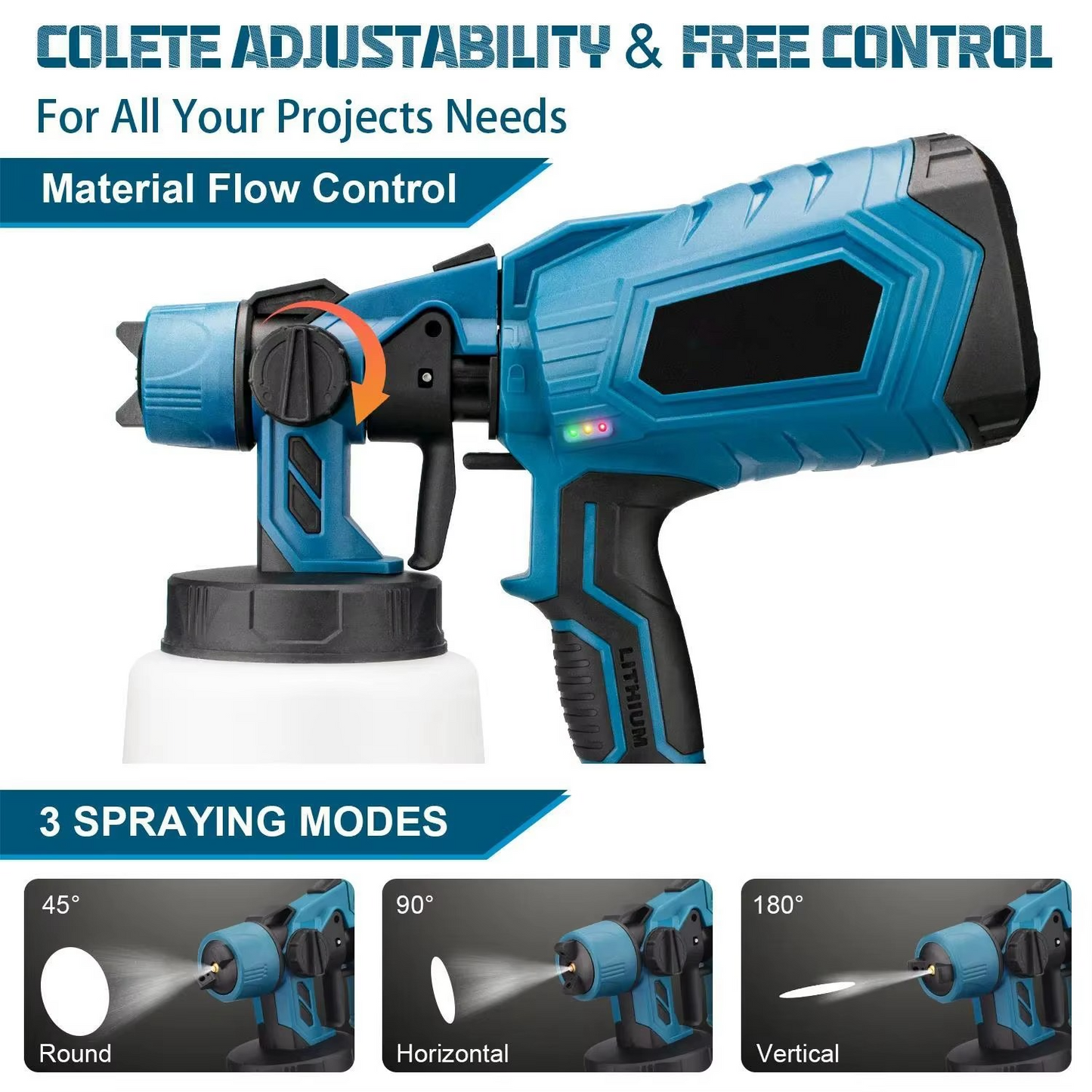 Portable Electric Paint Gun, High Volume Spray Tool