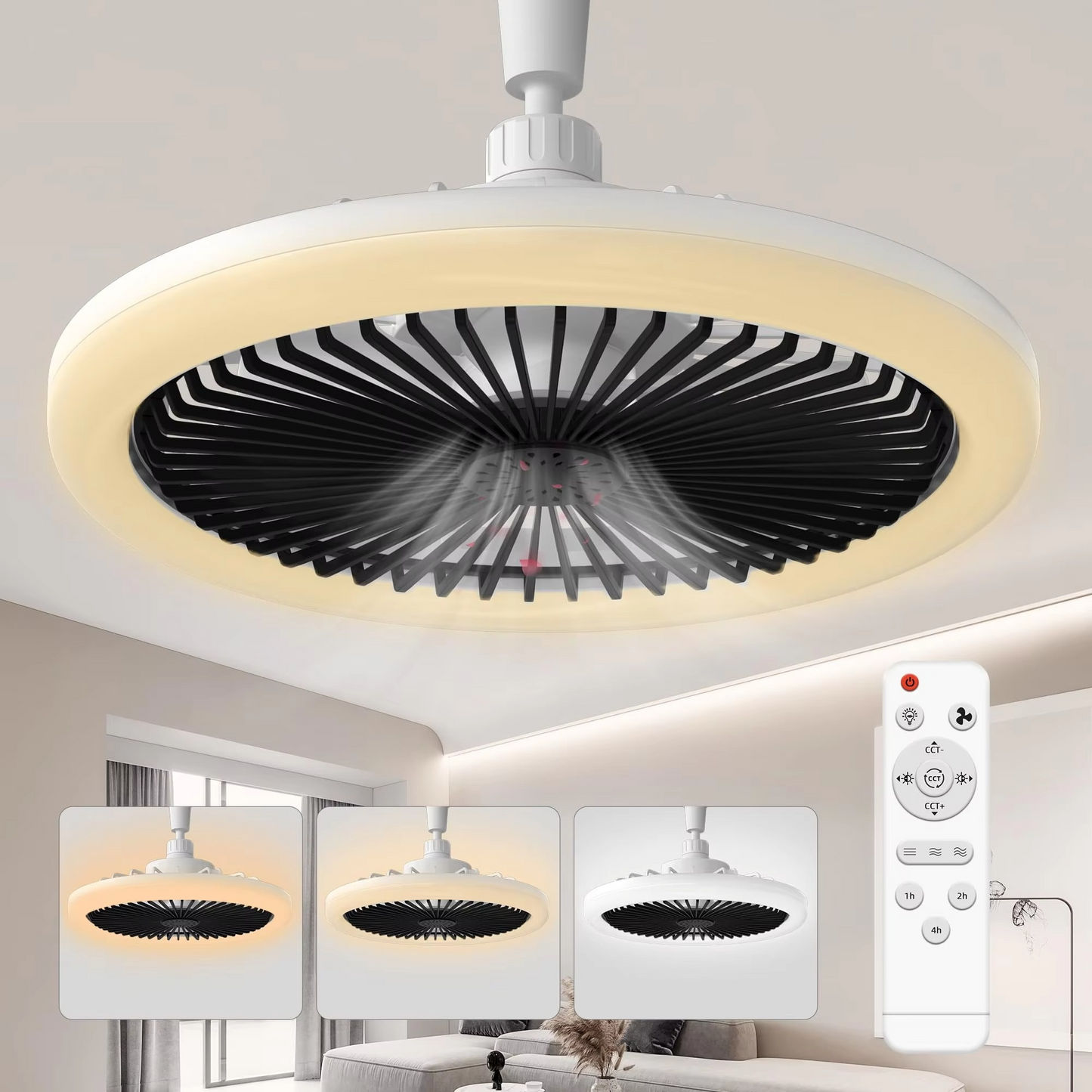 Stylish Ceiling Fan with LED Light