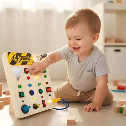 Colorful Wooden Activity Board for Kids Development