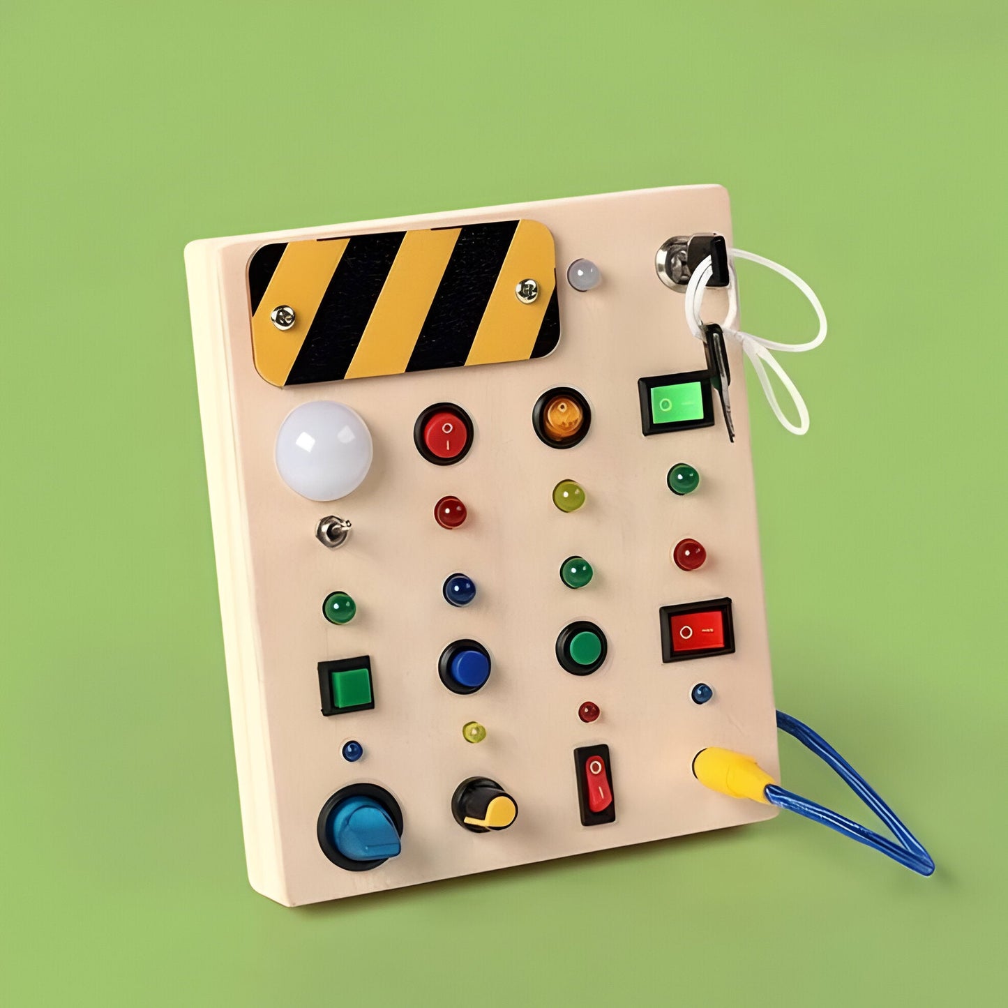 Colorful Wooden Activity Board for Kids Development