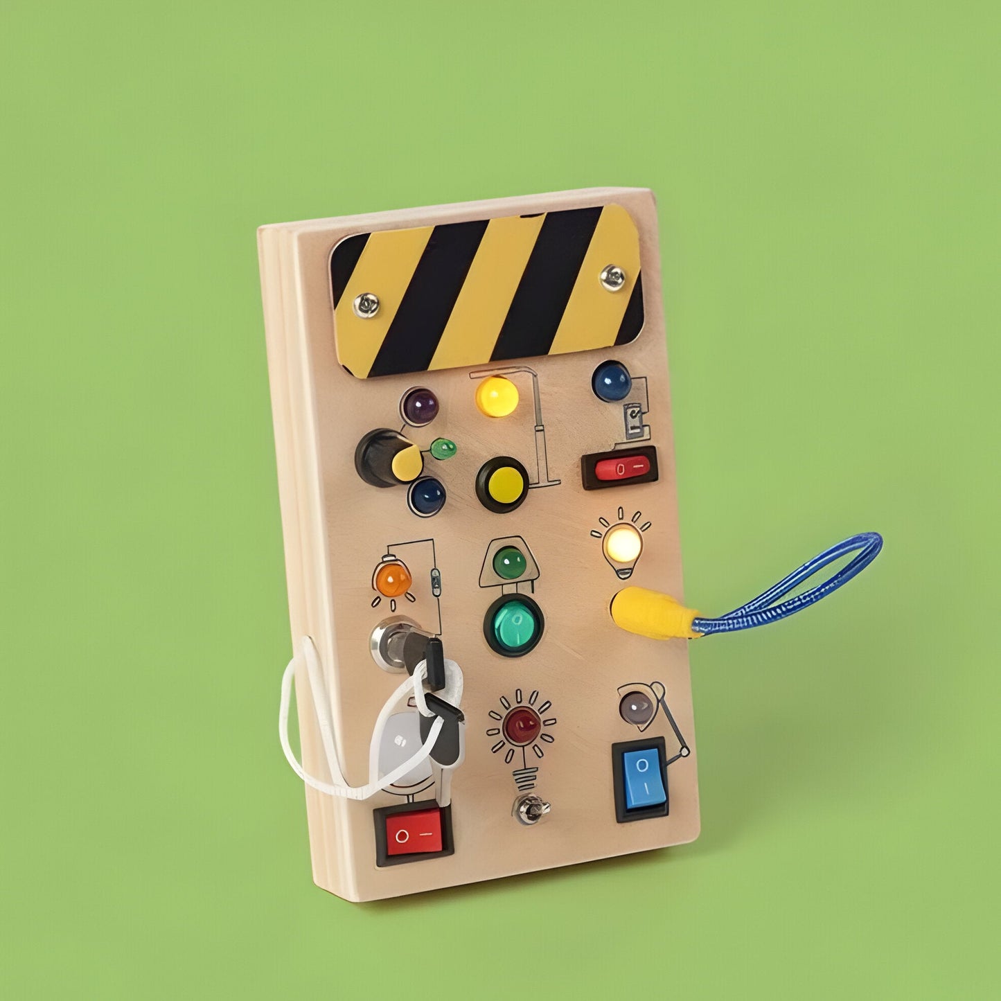 Colorful Wooden Activity Board for Kids Development