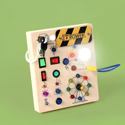 Colorful Wooden Activity Board for Kids Development