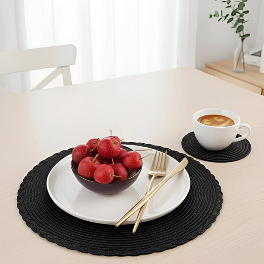 Easy Clean Rubber Backed Table Mats - Hehif