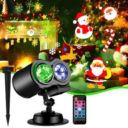 Colorful Christmas Laser Light Projector with 16 Designs